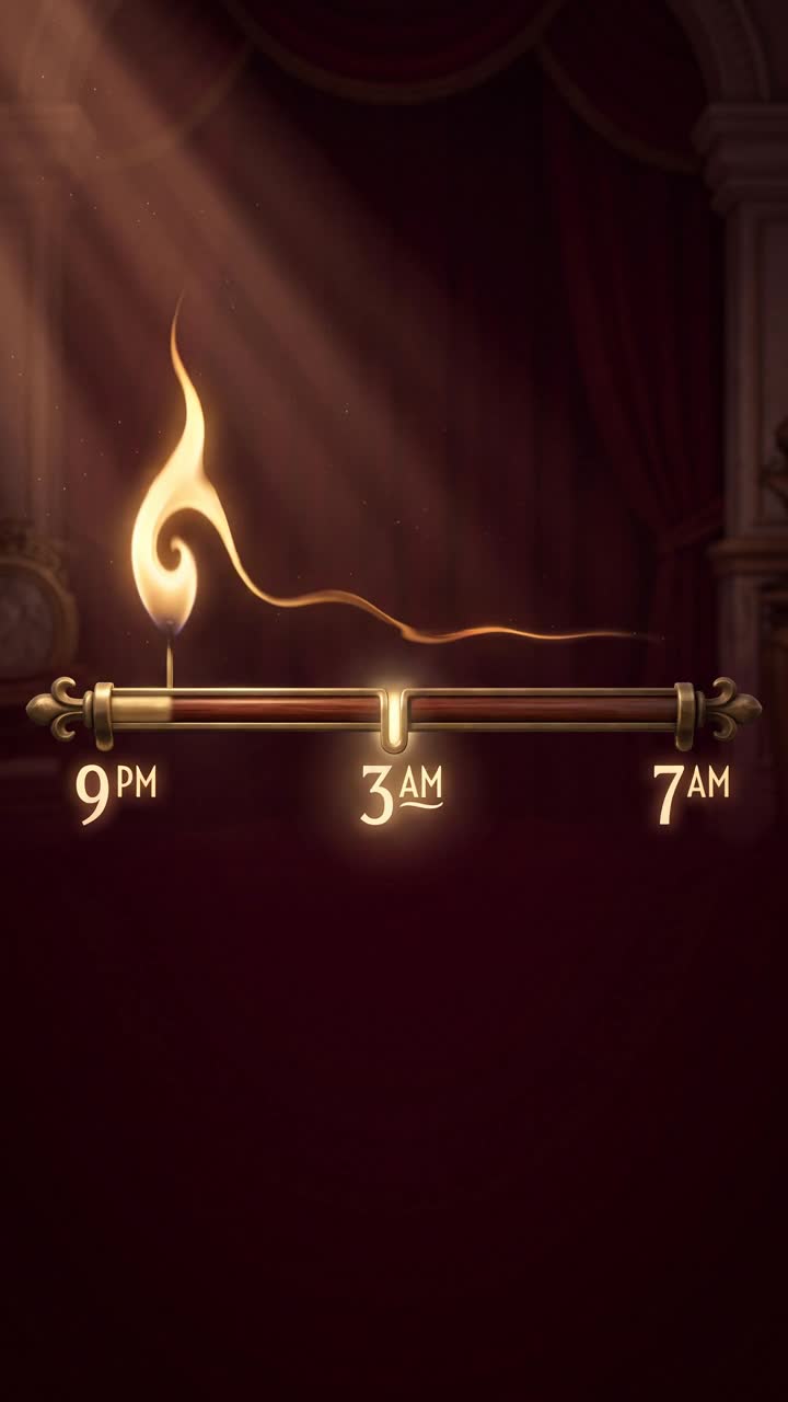 A flame lit at 9 PM on a bar that runs to 3 AM and 7 AM