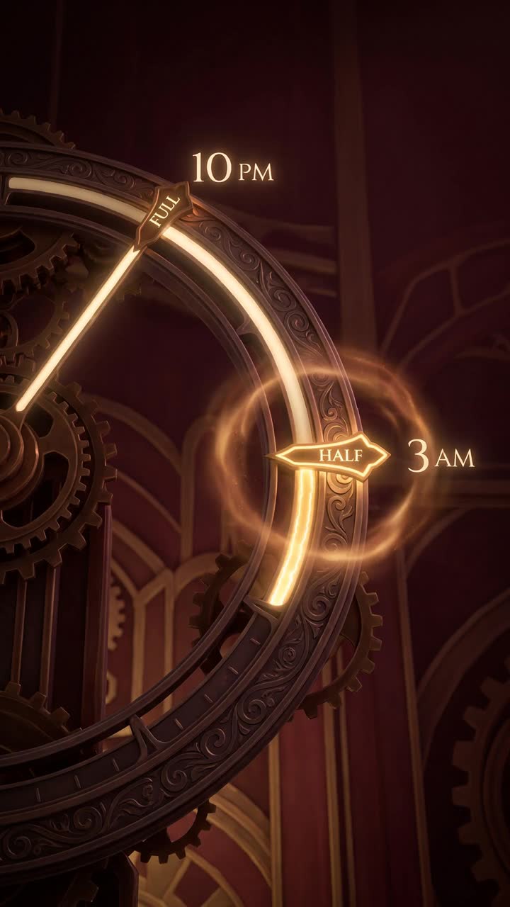 The two lines of the dose: the full line at 10 PM and the half line at 3 AM